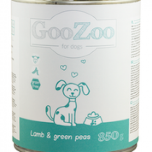 Karma GooZoo z jagnięciną i zielonym groszkiem w sosie 850 g